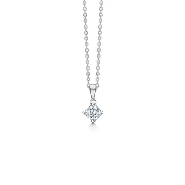 Crown Vedhæng 0,34 ct. - 14 kt. Hvidguld fra Mads Z Crown