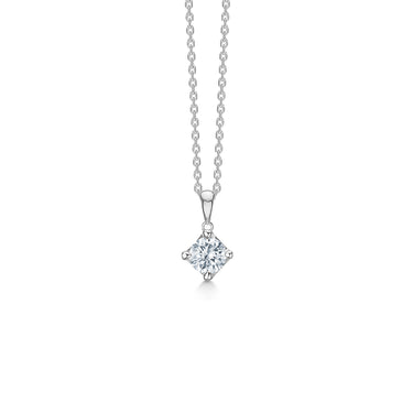 Crown Vedhæng 0,50 ct. - 14 kt. Hvidguld fra Mads Z Crown