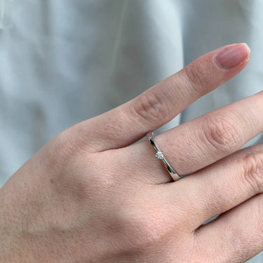 Crown Ring 0,04 ct. - 14 kt. Hvidguld fra Mads Z Crown