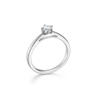 Crown Ring 0,24 ct. - 14 kt. Hvidguld fra Mads Z Crown