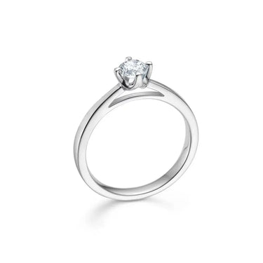 Crown Ring 0,34 ct. - 14 kt. Hvidguld fra Mads Z Crown