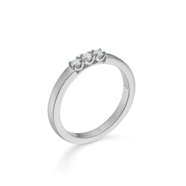 Crown Alliance Ring 0,12 ct. - 14 kt. Hvidguld fra Mads Z Crown