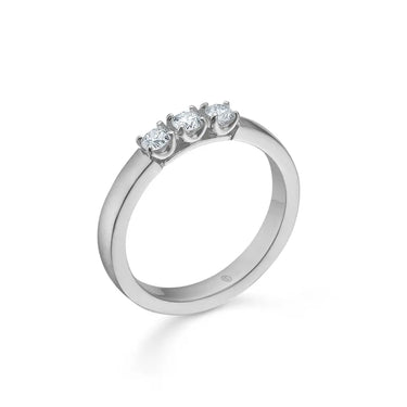 Crown Alliance ring 0,27 ct. - 14 kt. Hvidguld fra Mads Z Crown