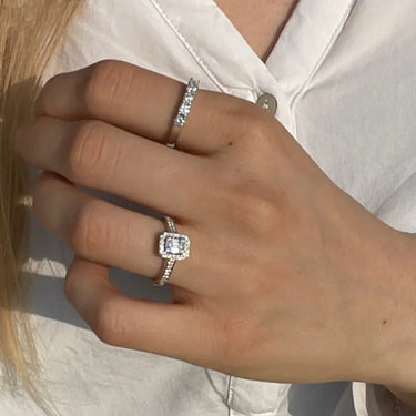Crown Alliance ring 0,45 ct. - 14 kt. Hvidguld fra Mads Z Crown