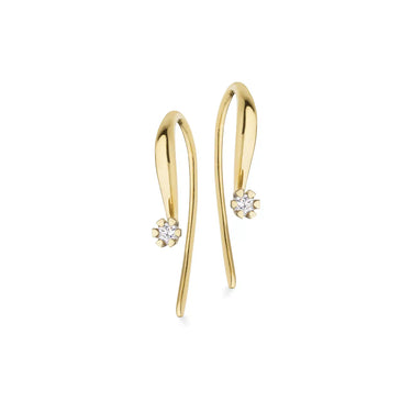 Vida Ørebøjler 0,06 ct. - 8 kt. Guld fra Scrouples Vida