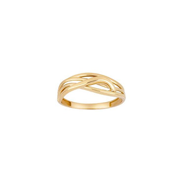Flettet guldring - 8 kt. Guld fra Gold Essentials