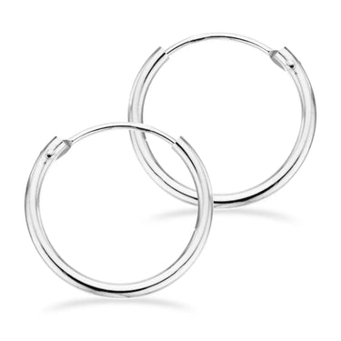Ørecreoler 1,5 x 15 mm. sølv