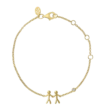 Together - My Love armbånd (2) - Forgyldt fra Bybiehl