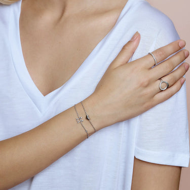 Together - My Love armbånd  (2) - Sølv fra Bybiehl