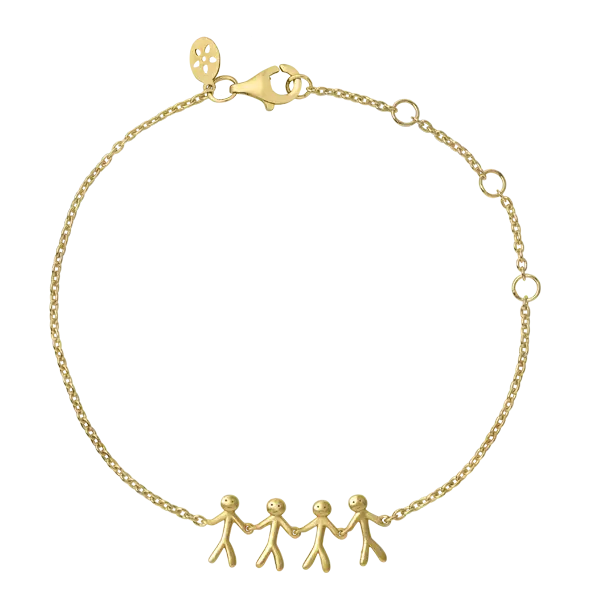 Together - Family armbånd (4) - Forgyldt fra Bybiehl