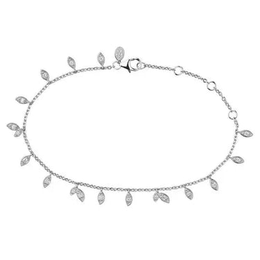 Jungle Vine Sparkle armbånd - Sølv fra Bybiehl
