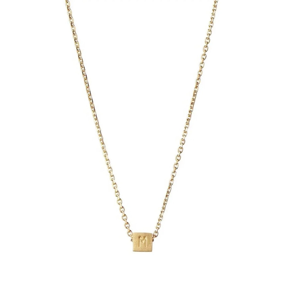 Mom halskæde m. diamant - Forgyldt fra Stine A Jewelry