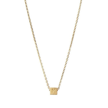 Mom halskæde m. diamant - Forgyldt fra Stine A Jewelry