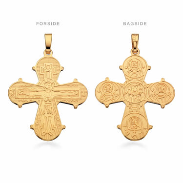 Dagmarkors stor 25 x 22 mm. 14 kt. fra Scrouples Jewellery