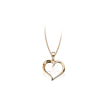 Hjertevedhæng - 8 kt. Guld fra Scrouples Jewellery