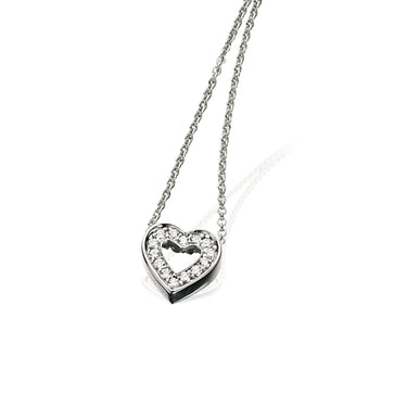 Hjerte 14 kt. 0,11 W/P m/sølv fra Scrouples Jewellery