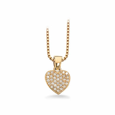 Hjertevedhæng - 8 kt. Guld fra Scrouples Jewellery