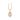 vedhæng syn.zir. 8kt. M/sølvforg. kæde fra Scrouples Jewellery