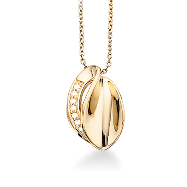 *Vedhæng syn.zir. 8 kt. m/sølvkæde fra Scrouples Jewellery