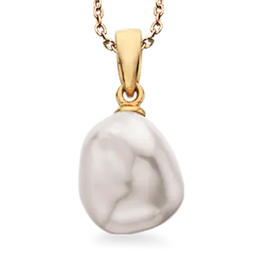 Vedhæng barok fkp. - 8 kt. m/sølvkæde fra Scrouples Jewellery