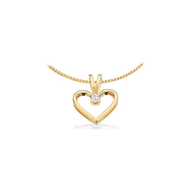 Kleopatra Hjerte m. 0,05 ct. H-W/SI - 14 kt. Guld fra Scrouples Kleopatra