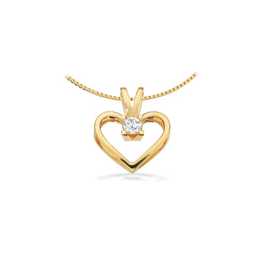 Kleopatra Hjerte m. 0,20 ct. H-W/SI - 14 kt. Guld fra Scrouples Kleopatra