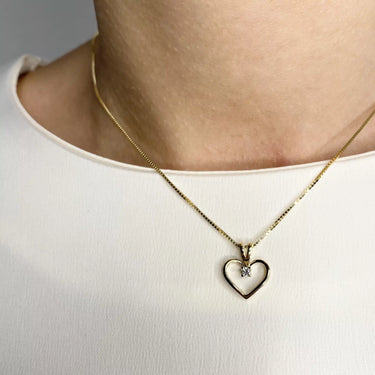 Kleopatra Hjerte m. 0,35 ct. H-W/SI - 14 kt. Guld fra Scrouples Kleopatra