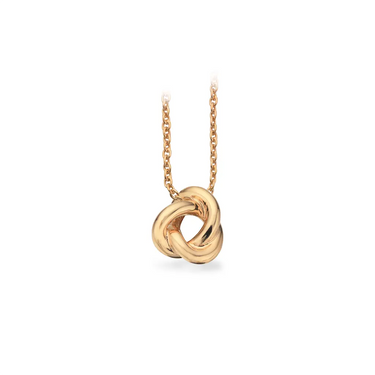Vedhæng m. knude - 8 kt. m/sølvkæde fra Scrouples Jewellery
