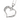 Hjertevedhæng m. zirkoner - Sølv fra Scrouples Jewellery