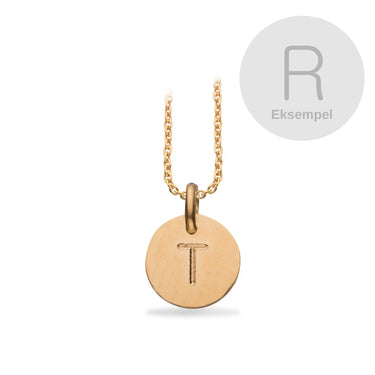 #TagMe rund R sølv fg. m/kæde