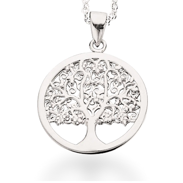 Vedhæng m. livets træ - Sølv fra Scrouples Jewellery