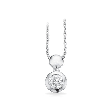 Halskæde m. zirkon - Sølv fra Scrouples Jewellery
