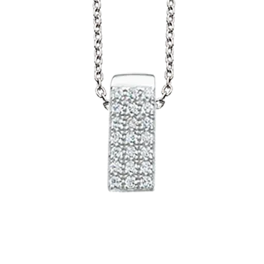 SoHo vedhæng stav syn.zir. sølv rh. m/kæde fra Scrouples Jewellery