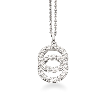 SoHo cirkelvedhæng - Sølv fra Scrouples Jewellery