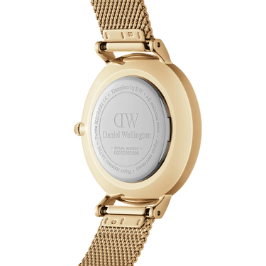 Petite Evergold 28 mm - Guld/Sort fra Daniel Wellington