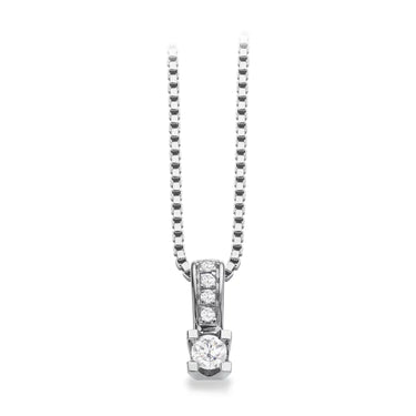 Kleopatra Queen Vedhæng m. 0,07 ct. H-W/SI - 14 kt. Hvidguld fra Scrouples Kleopatra