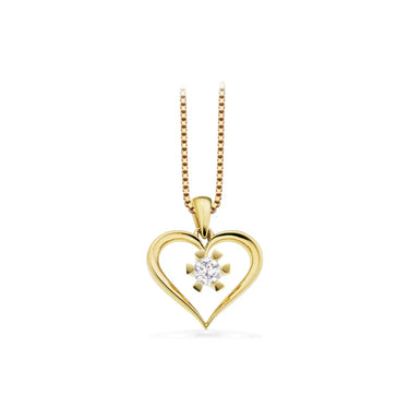Vida Hjertevedhæng 0,15 ct. - 8 kt. Guld fra Scrouples Vida