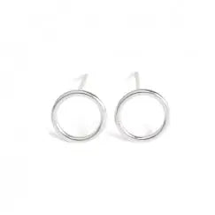 Circle Small ørestik - Sølv fra Lush Lush Jewelry