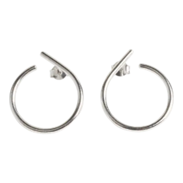 Circle Open ørestik - Sølv fra Lush Lush Jewelry