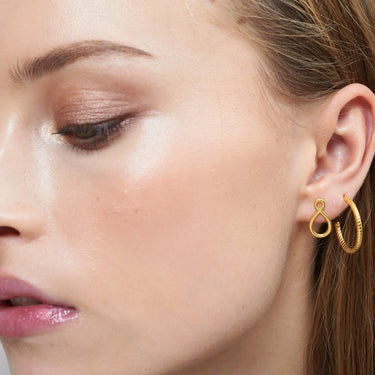 Loop Small ørestik - Sølv fra Lush Lush Jewelry