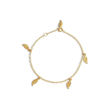 Small Leaf armbånd - Forgyldt fra Lush Lush Jewelry