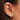 2Hearts Ørering - Forgyldt Messing fra LULU Copenhagen