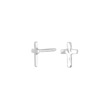 CHARM52 kors ørestikker - Sølv fra Nordahl Jewellery
