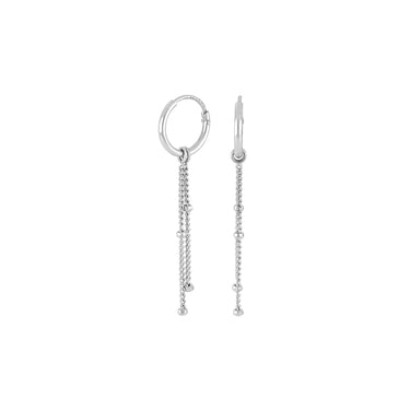 Line hoop creoler - Sølv fra Nordahl Jewellery