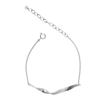 Twisted Hammered Armbånd - Sølv fra Stine A Jewelry