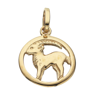 Stjernetegn Stenbuk - 8 kt. Guld fra Scrouples Jewellery
