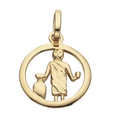 Stjernetegn Vandmand - 8 kt. Guld fra Scrouples Jewellery