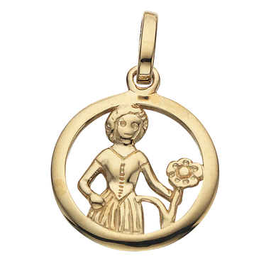 Stjernetegn Jomfru - 8 kt. Guld fra Scrouples Jewellery