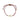 Baroque Pearl Berrie Bracelet Bordoux Ribbon - Forgyldt