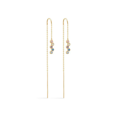 Dido colour ørehænger m. zirkonia - 8 kt. fra Mads Z White Label Guld